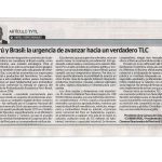 PERÚ Y BRASIL: LA URGENCIA DE AVANZAR HACIA UN VERDADERO TLC