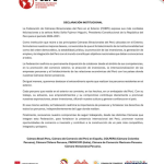 Declaración de la FCBPE